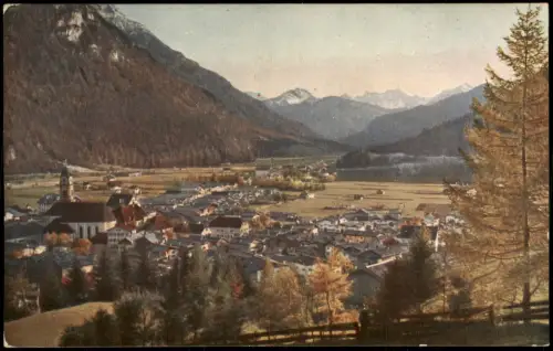 Mittenwald Panorama-Ansicht Farbenphotograph Aufnahme (Lumière) 1920