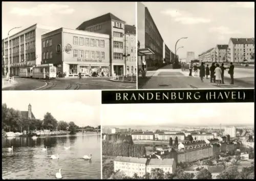 Brandenburg Havel Warenhaus Werner-Seelenbinder-Straße Neubaugebiet uvm. 1974