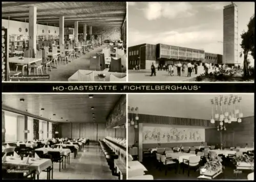 Ansichtskarte Oberwiesenthal HO-Gaststätte Fichtelberghaus 1972