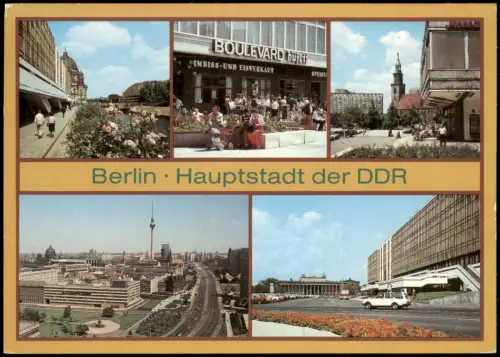 Berlin Am Palast der Republik, Fußgängerboulevard Dircksenstraße 1986