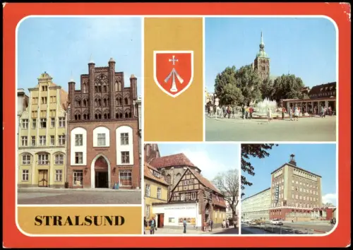 Stralsund Ossenreyer StraßeKulturhistorisches Museum, Hotel "Baltic" 1984