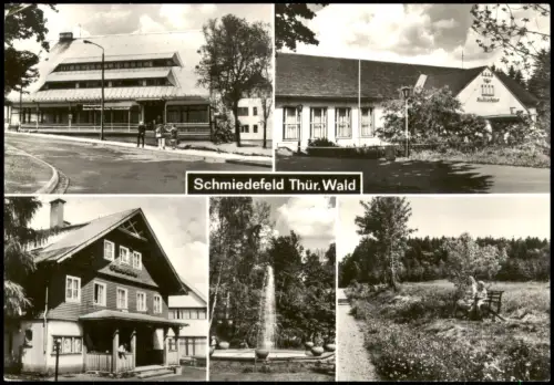 Schmiedefeld Rennsteig  Erholungsheim DSF, Kulturhaus, Filmbühne, Kurpark 1986