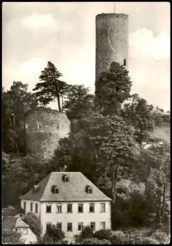 Ansichtskarte Bad Lobenstein Ortsansicht Der Alte Turm zur DDR-Zeit 1976