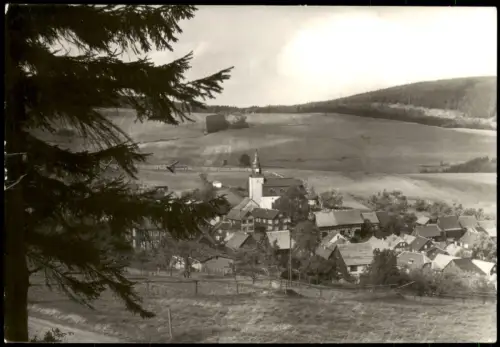 Meura Panorama-Ansicht Sommerfrische Thür. Wald zur DDR-Zeit 1980