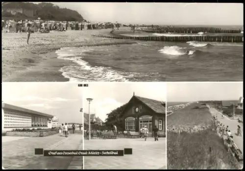 Graal-Müritz Strand, Broiler Gaststätte, An der Milchbar Seestern 1981