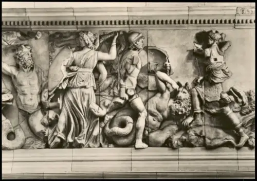Ansichtskarte Berlin Relief Die Göttinnen 1967