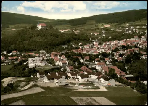Ansichtskarte Spangenberg Luftbild Neubau-Siedlung vom Flugzeug aus 1975