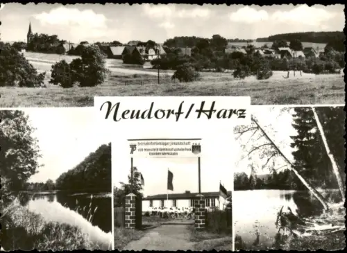 Neudorf (Harz) DDR MB Grenzteich Ferienlager des VEB Mansfeld Kombinat 1969