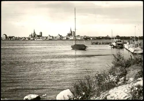 Ansichtskarte Altefähr Panorama-Ansicht DDR AK Blick nach Stralsund 1976