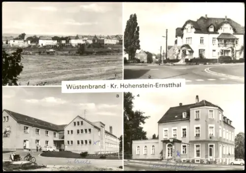 Wüstenbrand-Hohenstein-Ernstthal  MB  Dorf-Gaststätte Eigenheim-Siedlung 1984
