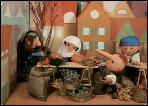 Ansichtskarte Erfurt Erfurter Weihnachtsmarkt ZWERG NASE DDR-Karte 1987