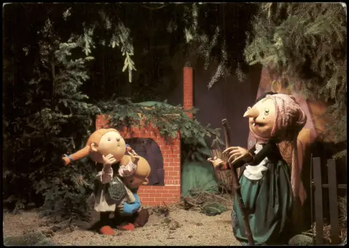 Erfurt HÄNSEL UND GRETEL DDR-Karte Erfurter Weihnachtsmarkt 1986