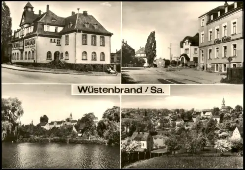 Wüstenbrand Hohenstein-Ernstthal DDR Mehrbildkarte 4 Bild Sachsen 1971