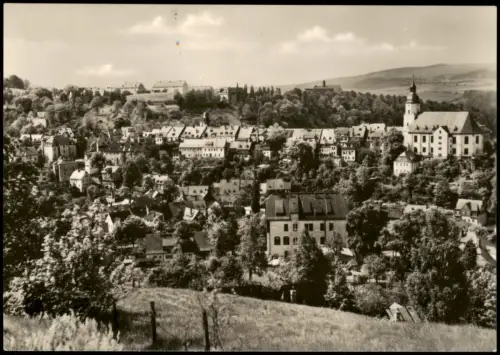 Schwarzenberg (Erzgebirge) Panorama-Ansicht Teilansicht zur DDR-Zeit 1975