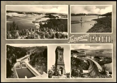 Ansichtskarte Pöhl Talsperre MB 1966