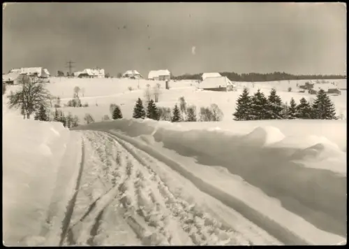 Faulenfürst Schluchsee Tief verschneiter Ortsteil Faulenfürst Schwarzwald 1960