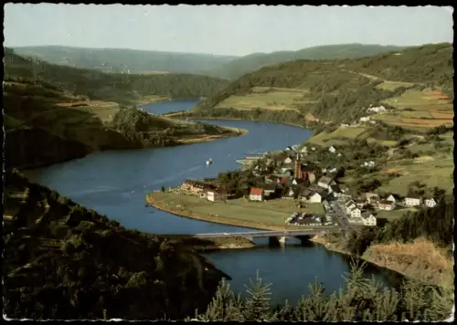 Ansichtskarte Einruhr-Simmerath Totalansicht Einruhr Eifel Dorf am See 1967