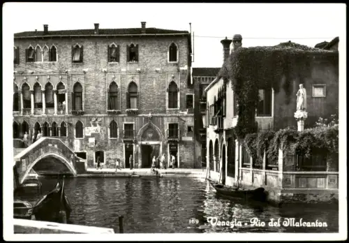 Cartolina Venedig Venezia Ortsansicht Venezia Rio del Malcanton 1960