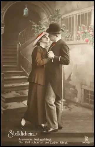 Liebe Liebespaare Fotokunst Paar Karten-Serie STELLDICHEIN 1910