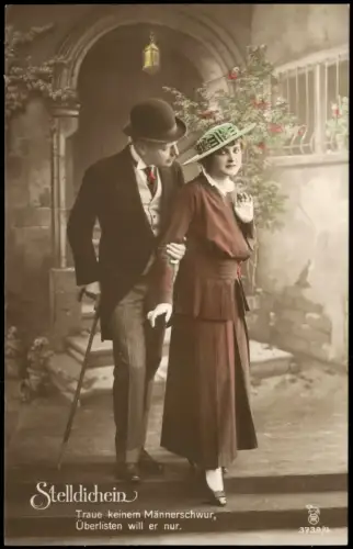 Liebe Liebespaare Fotokunst Romantik Paar Karten-Serie STELLDICHEIN 1910