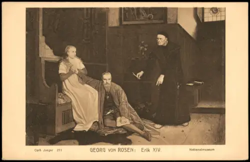 Stockholm Nationalmuseum Gemälde Künstler GEORG VON ROSEN: Erik XIV. 1910