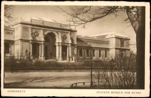 Postcard Kopenhagen København Le Musèè des Beaux-Arts 1928