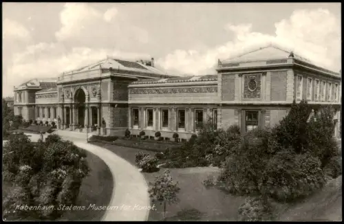 Postcard Kopenhagen København Statens Museum for Kunst. 19222