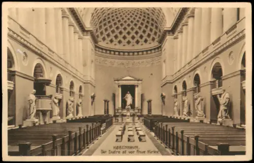 Postcard Kopenhagen København Dett Indire af vor Frue Kirke 1926