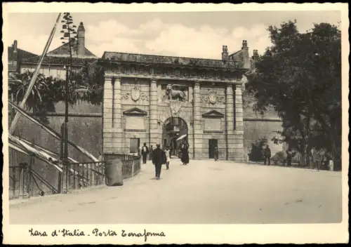 Postcard Zadar (auch Zara) Zara d'Italia Porta Terraforma 1934