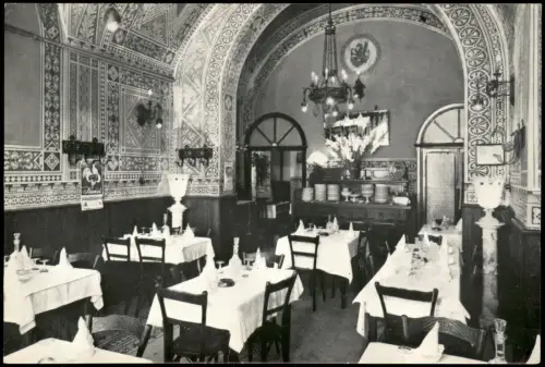 Volterra CITTÀ DI VOLTERRA Ristorante ETRURIA Innenansicht Speisesaal 1940