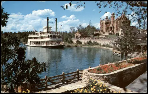 Postcard Orlando Walt Disney World Vacation Kingdom Steamer 1970