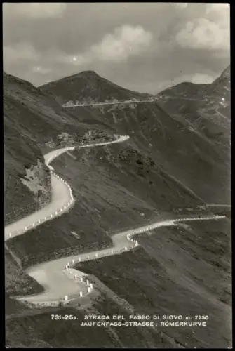 Cartolina .Trentino-Südtirol Jaufenpass Strada del Passo 1965