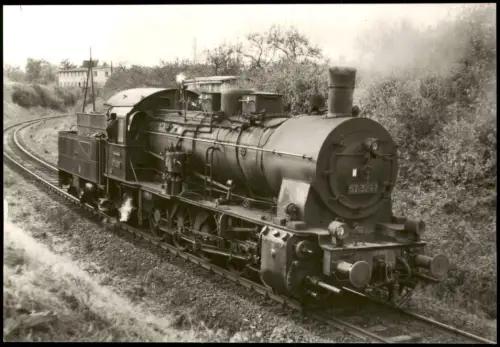 Ansichtskarte  Dampflokomotive Baureihe 5710-35 Hohenzollern Fotokarte 1971