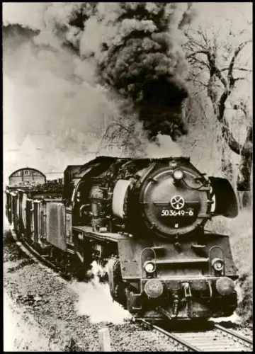 Gernrode-Quedlinburg Dampflokomotive Baureihe 50.35-37 mit Nahgüterzug 1982