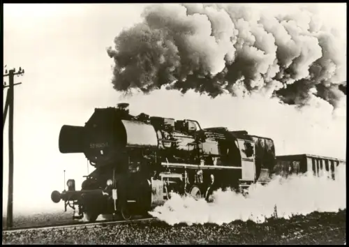 Dampflokomotiven im Einsatz Baureihe 52.80 Foto Ansichtskarte 1982