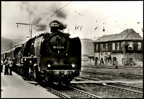 Leipzig Dampflokomotive Baureihe 50 - Hauptbahnhof 1985