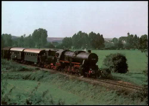 Ansichtskarte  Dampflokomotive Güterzuglok 527296 Kriegslok 1985