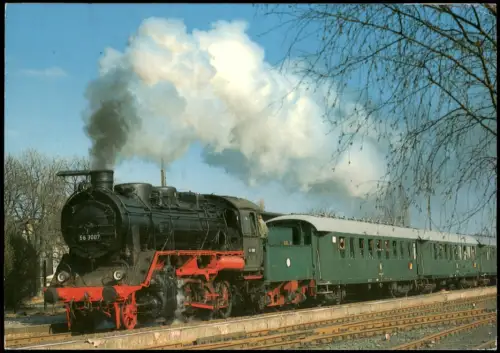 Ansichtskarte Eschweiler Güterzug-Lokomotive 56 3007 1976