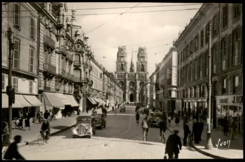 Orleans Orléans Rue Jeanne-d'Arc et la Cathédrale Ste-Croix 1938