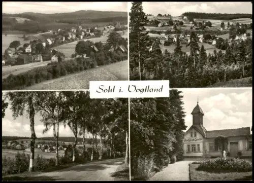 Ansichtskarte Sohl-Bad Elster 4 Bild Stadtansichten Quelle Weg 1973