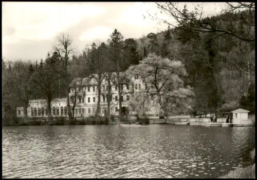 Ansichtskarte Georgenthal (Thüringen) Partie am Kurhaus 1978