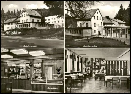 Georgenthal (Thüringen) Rodebachmühle Rodebachmühle Gaststätte Speiseraum 1978