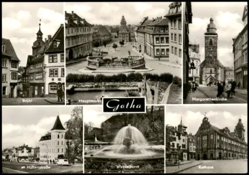 Ansichtskarte Gotha Brühl Margarethenkirche Huttenstraße MB 1979