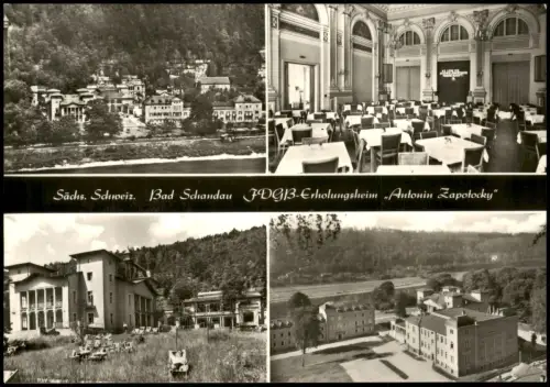 Ansichtskarte Bad Schandau FDGB-Erholungsheim Antonin Zapotocky 4 Bild 1972