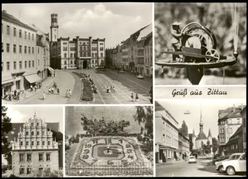 Ansichtskarte Zittau Stadtteilansichten 1980