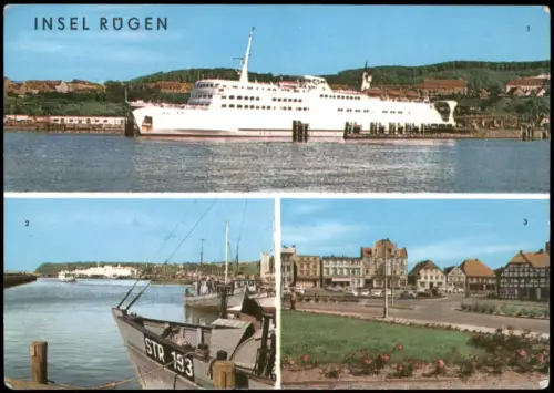 Ansichtskarte Rügen Schwedenfähre, Saßnitz, Bergen 1969
