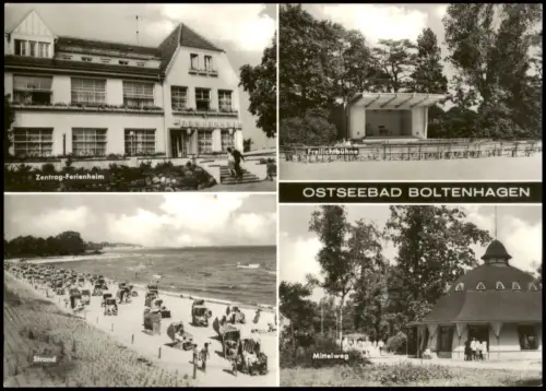 Ansichtskarte Boltenhagen Zentrag-Ferienheim Strand Freilichtbühne 1974
