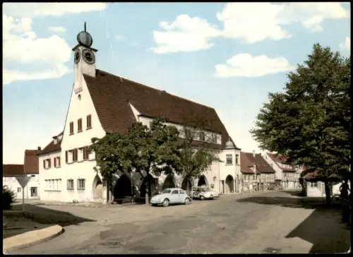 Ansichtskarte Urbach Remstal Rathaus Süd 1979