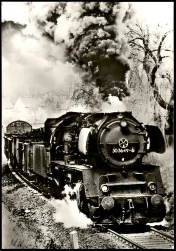 Gernrode-Quedlinburg Dampflokomotive Baureihe 50.35-37 mit Nahgüterzug 1985