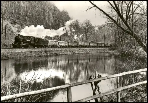 Hartenstein Sachsen Dampflokomotiven Einsatz Baureihe 58 Fotokarte 1976 1983